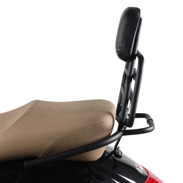 Prima Rear Rack (Backrest, Black); Vespa GTS - Image 2