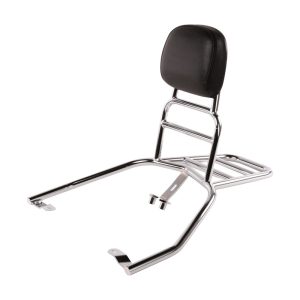 KYMCO Rear Rack w/ Backrest (Chrome); Kymco Like