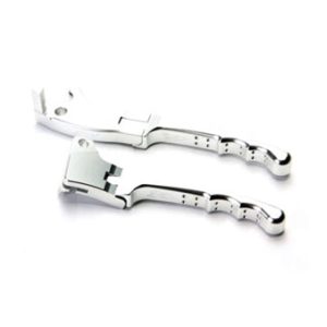 NCY Folding Brake Levers (Disk Type, Silver); TNG, Diamo, Roketa