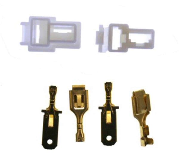 Universal Parts 2 Pin Connector Kit - 6.3mm Pin