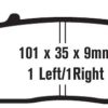 EBC Brakes SFA142 Scooter Brake Pads