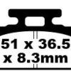 EBC Brakes SFA151 Scooter Brake Pads