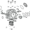 Koso 4V Cylinder Head Kit - compatible with  Grom & Monkey