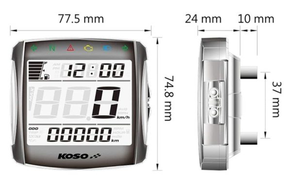 Koso XR-01S Speedometer