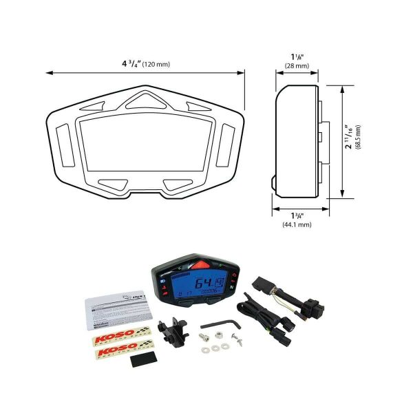 Koso DB-03R Multifunction Meter