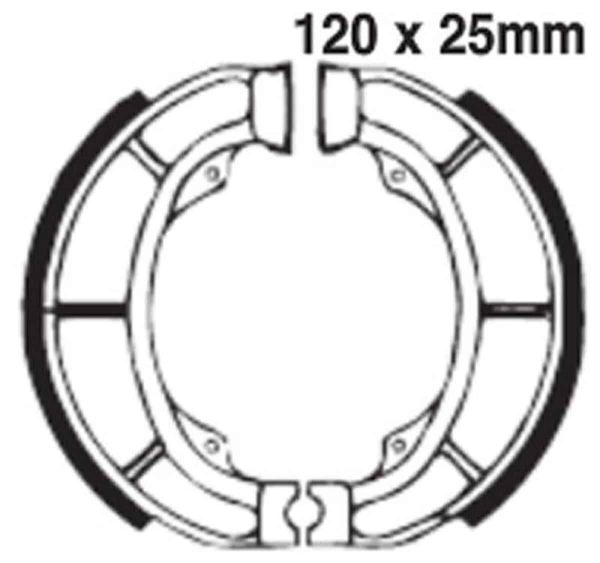 EBC Brakes 624 Brake Shoes 120x25mm