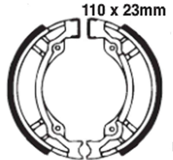 EBC Brakes 897 Brake Shoes 110x23mm