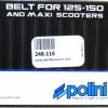 Polini Drive Belt compatible with  PCX 125/150 836-22-30