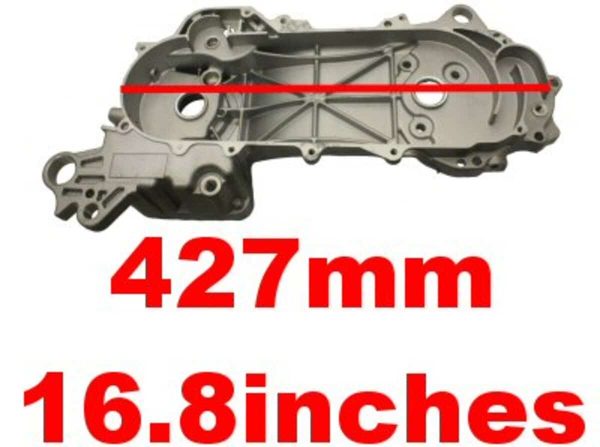 Universal Parts Left Crankcase - QMB139 w/12" Wheel