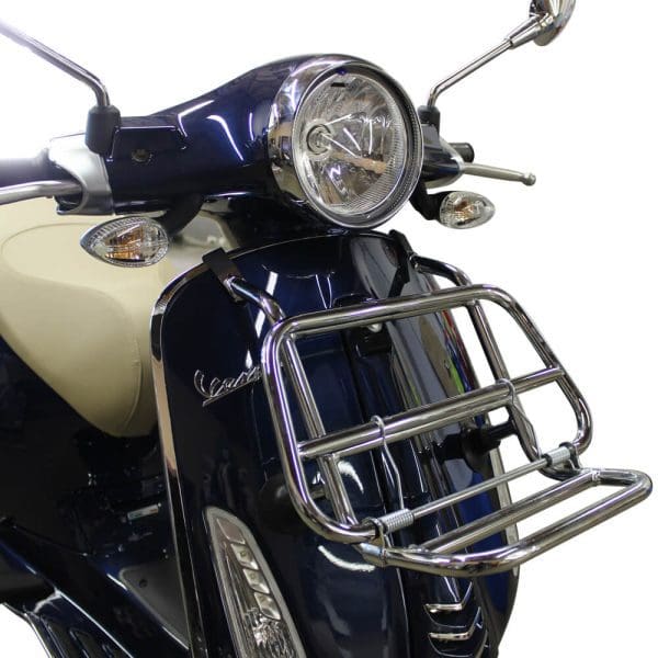Cuppini Chrome Front Rack; Vespa Primavera and Sprint - Image 2