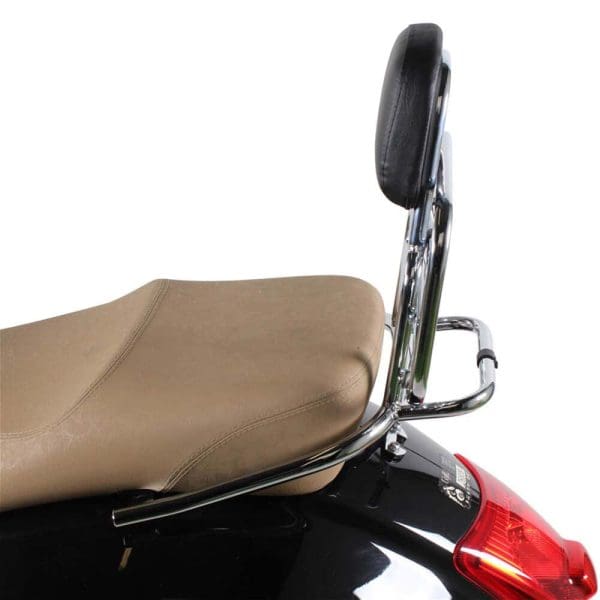 Prima Rear Rack (Backrest, Chrome); Vespa GTS - Image 2