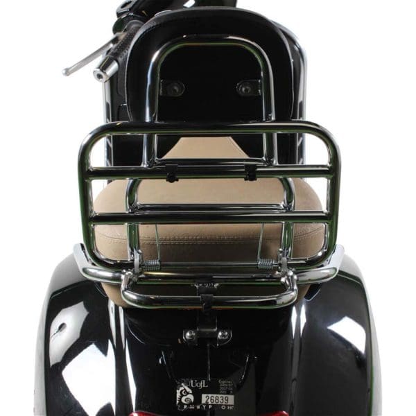 Prima Rear Rack (Backrest, Chrome); Vespa GTS - Image 3