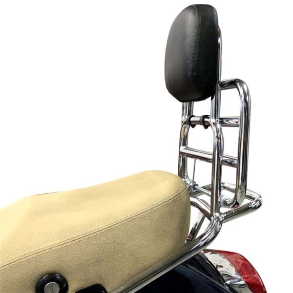 Prima Rear Rack (Backrest,Chome); Vespa LX50 and 150 - Image 3