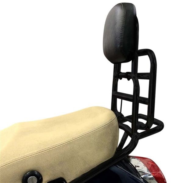Prima Rear Rack (Backrest,Black); Vespa LX50 and 150 - Image 3