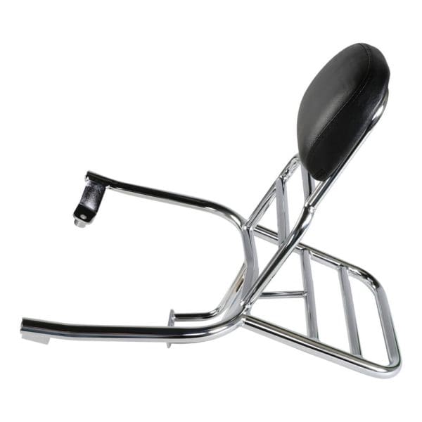 Prima Rear Rack with Backrest (Chrome); Lance Cali, Havana - Image 2