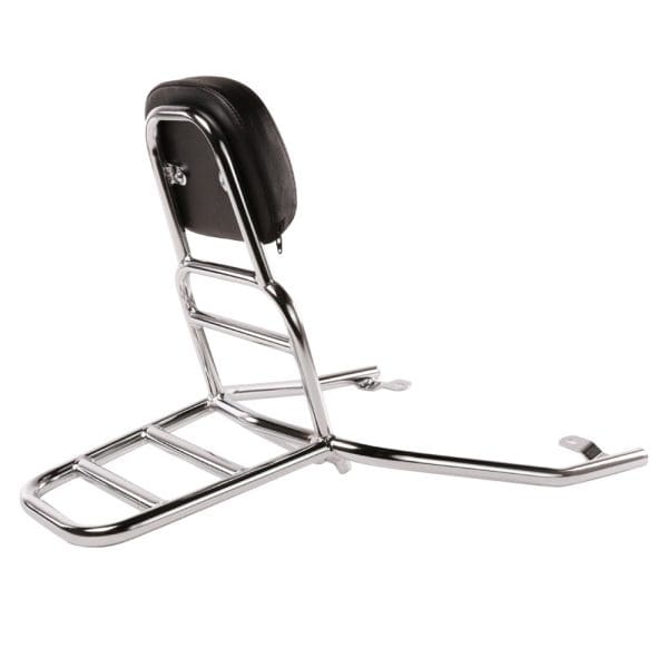 KYMCO Rear Rack w/ Backrest (Chrome); Kymco Like - Image 3