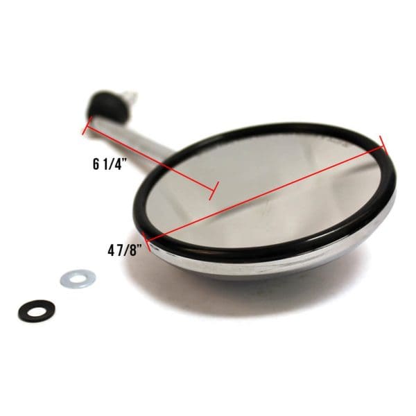 Left Mirror (Chrome); Vespa LX - Image 3