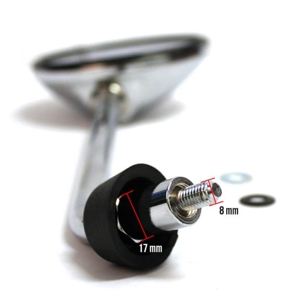 Right Mirror (Chrome); Vespa LX - Image 4