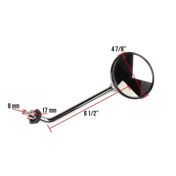 Left Mirror (Chrome); Vespa GTS - Image 2