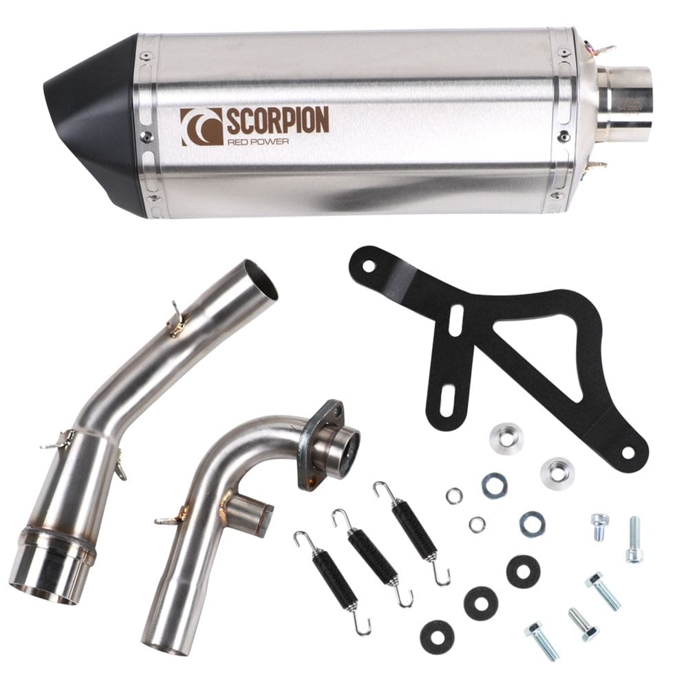 Scorpion Exhaust (Silver); '08 - '18 Vespa GTS 1 Scorpion Exhaust (Silver); '08 - '18 Vespa GTS