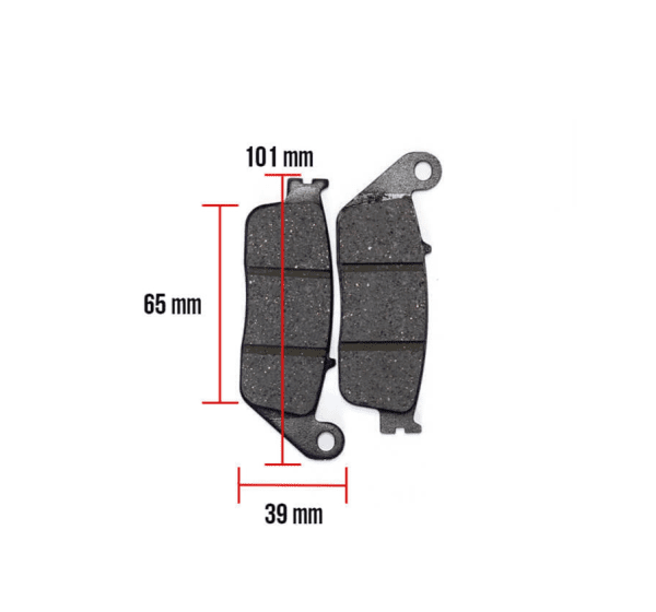 Brake Pads (101 x 39 x 9.8); Kymco, Honda - Image 2
