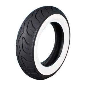 Prima Whitewall Scooter Tire; 100/90-10 TUBELESS