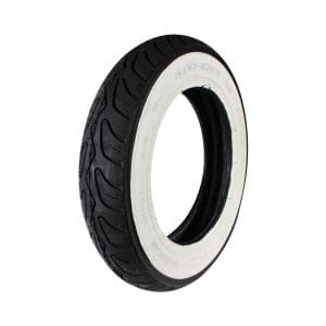 Prima Whitewall Scooter Tire; 3.00-10 - TUBELESS