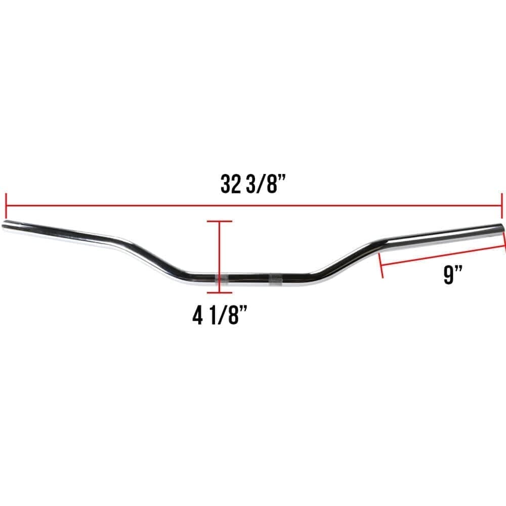 Flat Tracker Handlebars (Chrome, 7/8); G400C - Image 2