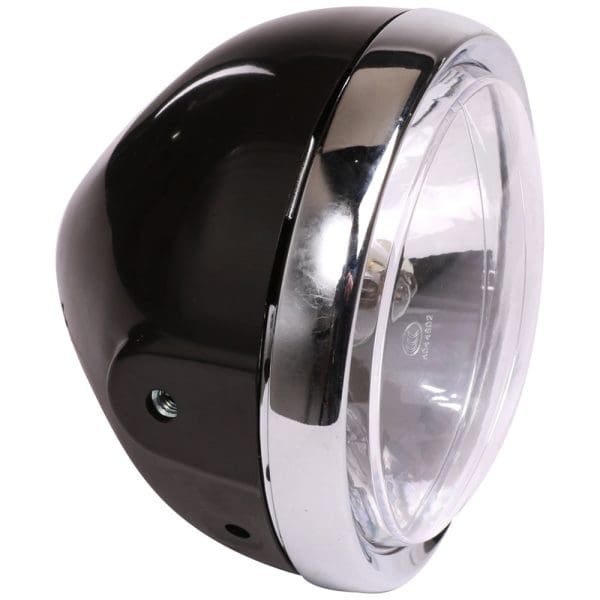 Motorcycle Headlight (Black Scrambler, H4); Genuine 2 Motorcycle Headlight (Black Scrambler, H4); Genuine - Image 2