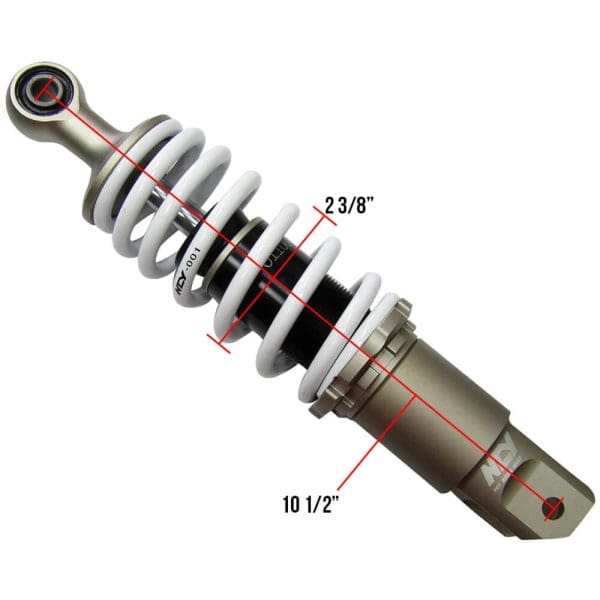 NCY Performance Shock (Rear, White, 265mm); Honda Ruckus - Image 2