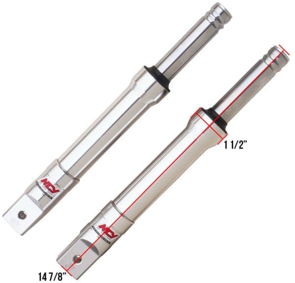 NCY Front Forks (Drum Type, Silver); Honda Ruckus - Image 2