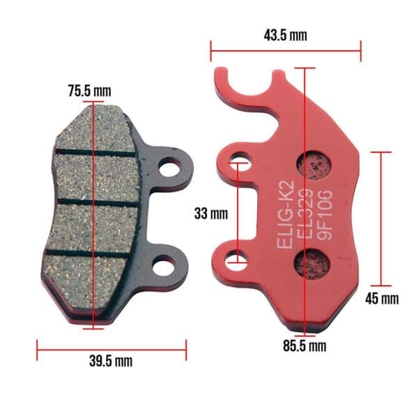 Prima Brake Pads (Front); Genuine Buddy 4T, RH Sport,  SYM - Image 2