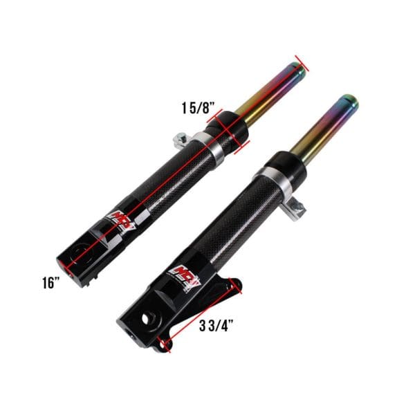 NCY Front Forks (DiscType, Carbon Fiber); Honda Dio, Ruckus 2 NCY Front Forks (DiscType, Carbon Fiber); Honda Dio, Ruckus - Image 2
