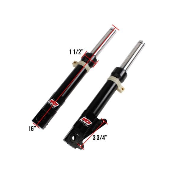 NCY Front Forks (DiscType, Black); Honda Ruckus, Dio - Image 3