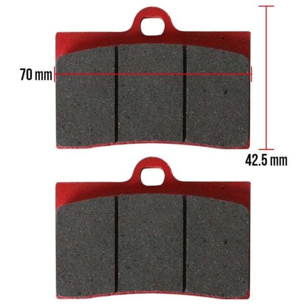 NCY Brake Pads (4 Piston Caliper); Front End Kit - Image 3