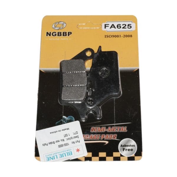 Blue Line Rear Brake Pads; Niu NQi Sport / GT / GTS - Image 4