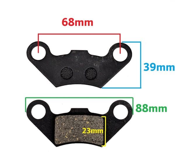Universal Parts Tao Tao Style ATV Brake Pads - Image 2