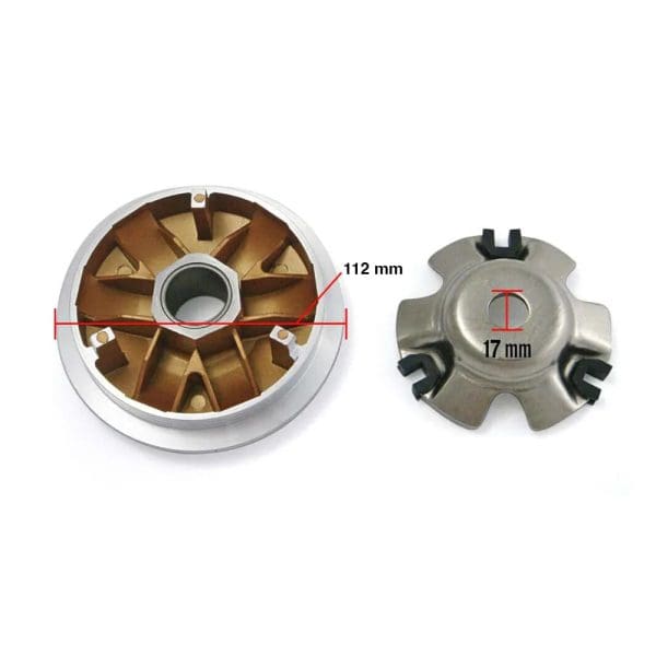 NCY Coated Variator (112mm/Gold color); Genuine 125/150/GY6 - Image 2