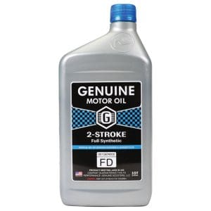Genuine Motor Oil: Synthetic 2T JASO FD Engine Oil; 1 Quart