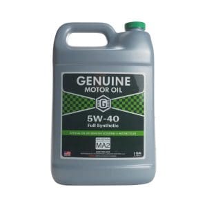 Genuine Motor Oil: 5W-40 JASO MA-2 Engine Oil; 1 Gallon
