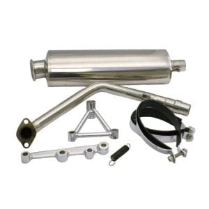 YMS V8 GY6 Performance Exhaust - Oval