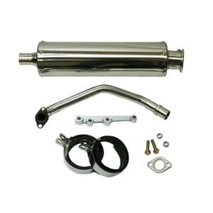 SSP-G 2nd Gen GY6 Round Stainless Performance Exhaust