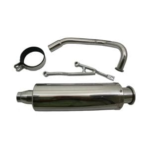 SSP-G QMB139 50cc, 4-stroke Performance Exhaust - Round