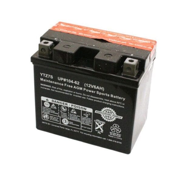 Universal Parts 12V 6AH Battery YTZ7S - Image 5