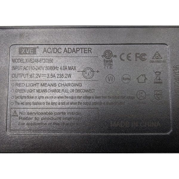 Universal Parts 60v, 3.5amp Fast Charger - Image 3