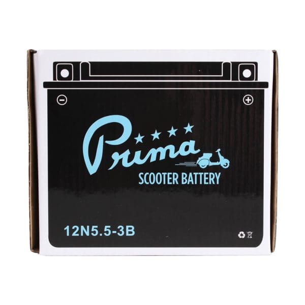 Prima Scooter Battery 12V; 12N5.5-3B - Vespa P Series - Image 3