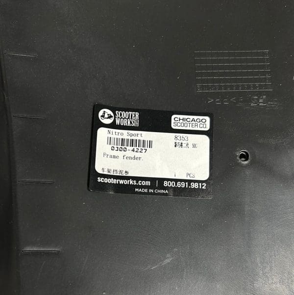 Front Under Legshield Panel; CSC Nitro Sport - Image 3