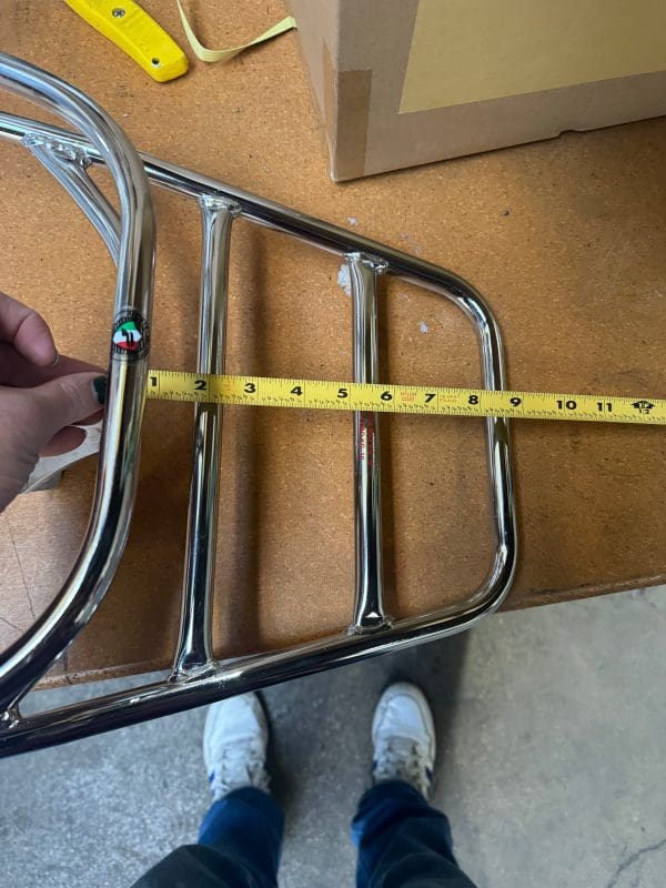 Cuppini Chrome Rear Rack for Topcase; Primavera, Sprint - Image 3