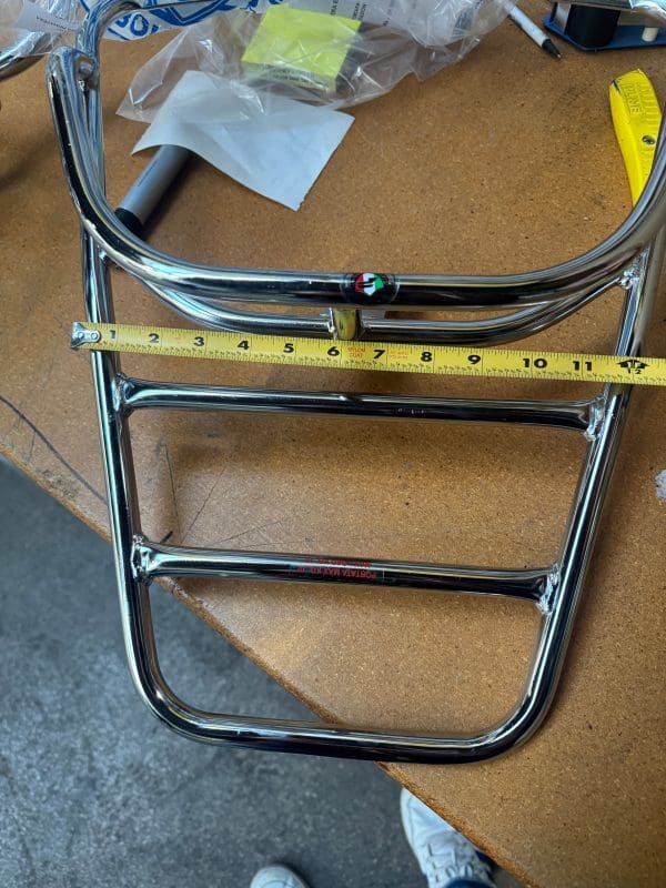 Cuppini Chrome Rear Rack for Topcase; Primavera, Sprint - Image 4