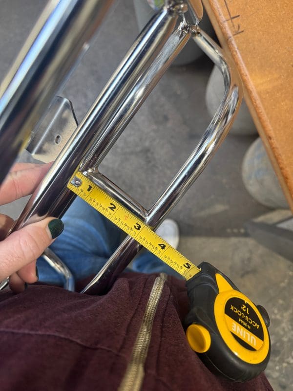 Cuppini Chrome Rear Rack for Topcase; Primavera, Sprint - Image 6